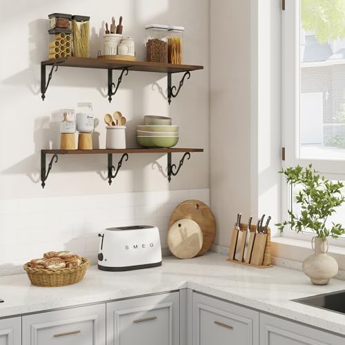 RICHFOCUS 12 Inch Deep Floating Shelves - Image 2