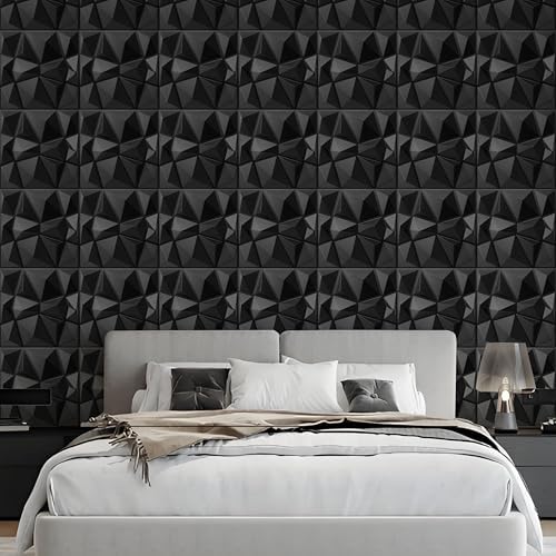 AMIGO 33 Piece 3D Wall Panels Diamond Pattern, High-Strength PVC, Recyclable - Image 6