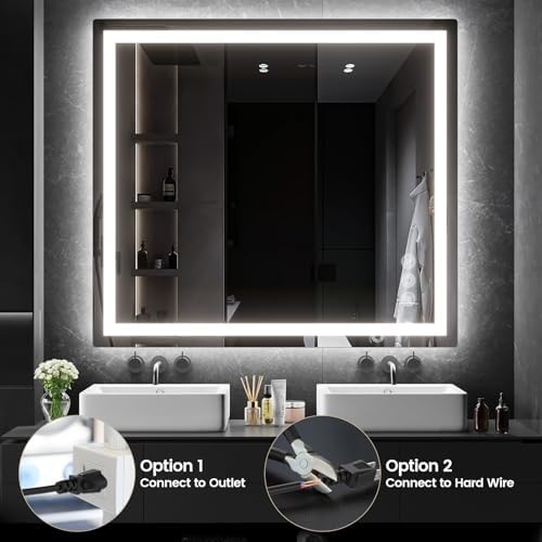 Memobarco 36" x 40" LED Bathroom Mirror - Image 2