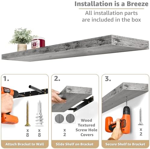 Sorbus Floating Shelves for Wall Storage - Image 4