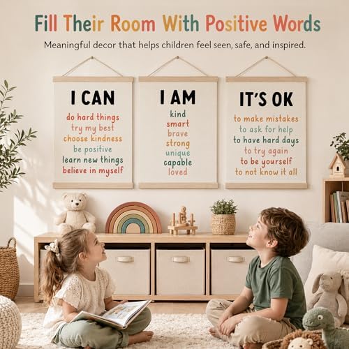 Koesus Inspirational Classroom Wall Art Poster Hanger Frame 12x16 Inch Set of 3 - Image 3