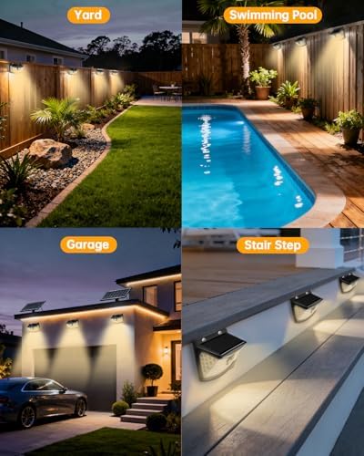 Aootek Solar Motion Sensor Lights Outdoor 120 LEDs, 6 Pack - Image 7