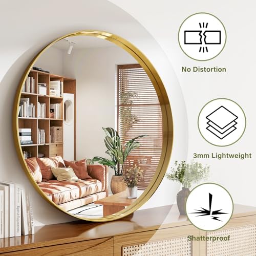 48 Inch Round Bathroom Mirror - Image 5