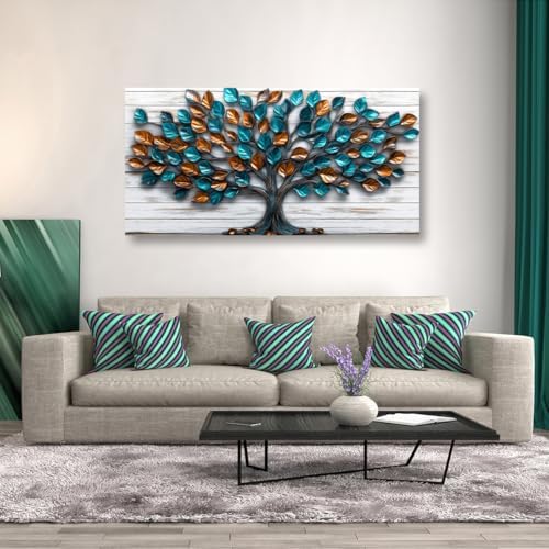 Tree Nature Wall Art Bedroom Abstract Wall Decor Living Room, Tree of Life - Image 4