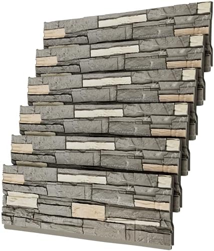 Faux Stone Wall Panels, 3D Artificial Rock Siding by Unknown