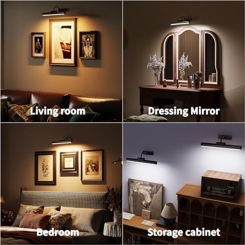 13" Wireless Picture Lights for Wall, Rechargeable Art Light - Image 7