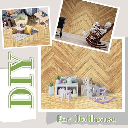 Flutesan 12 Pcs Miniature Dollhouse Wallpaper - Image 3
