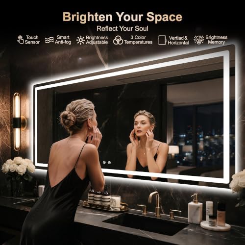 Delma 36x72 LED Bathroom Vanity Mirror - Image 2