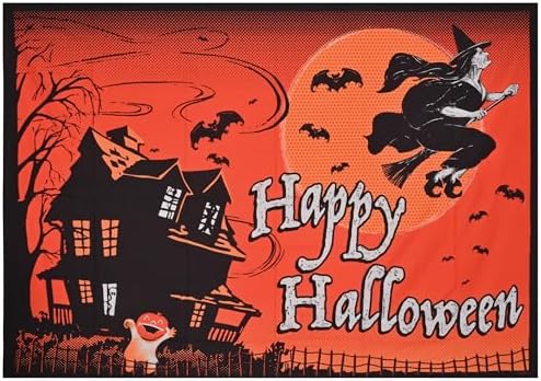 Beistle 5' x 7' Vibrant Fabric Vintage Halloween Backdrop by Beistle