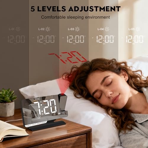 SZELAM Digital Clock, Alarm Clock Bedside - Image 6