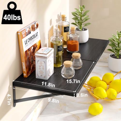 Fixwal 2pcs 11.8 in Deep Floating Shelves - Image 3