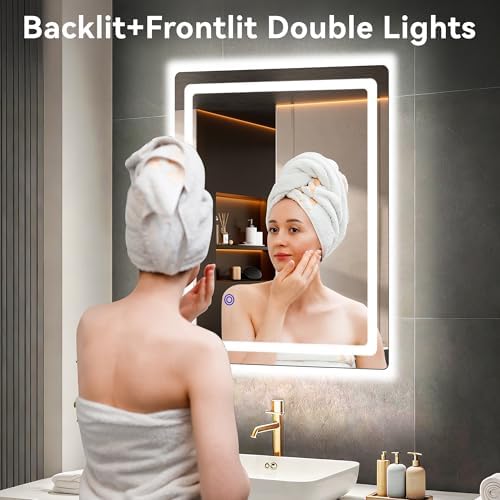 20“ x 28” LED Smart Mirror for Bathroom, Rectangle Mirror - Image 2