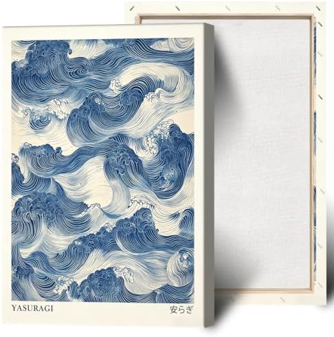 Wframed Yasuragi Waves Canvas Wall Art 16x20in by Unknown