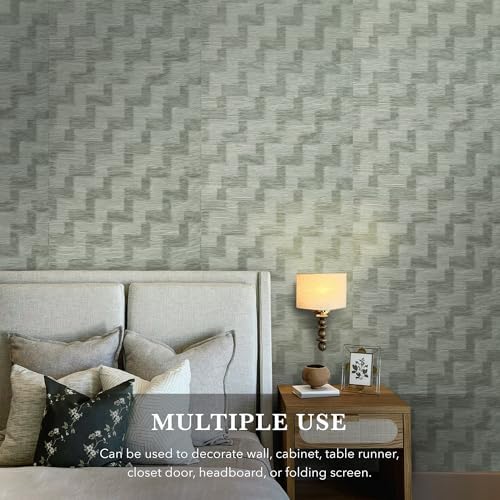 GoDear Design Zig Zag Wallpaper Cabinet Covers, Stonehenge - Image 3
