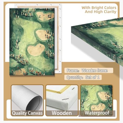 Vinatge Golf Wall Art Green Sports Posters Man Cave Room Decor Trendy Golf - Image 7
