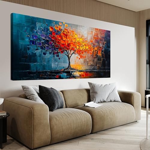 Canvas Wall Art Decor Tree of Life Wall Art Modern Wall Art Pictures by QILISHEN-