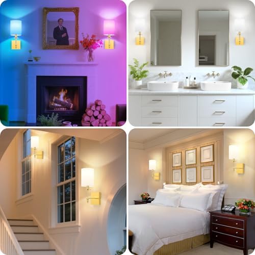 Bosceos Gold Rechargeable Wall Lights - Image 4