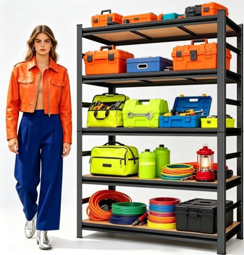 Garage Shelving, 3000 LBS Heavy Duty Metal Storage Shelves by BEESTMUEBLE