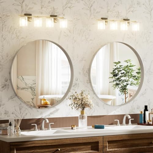 VooBang 24 inch Round Bathroom Mirror, Living Room - Image 2
