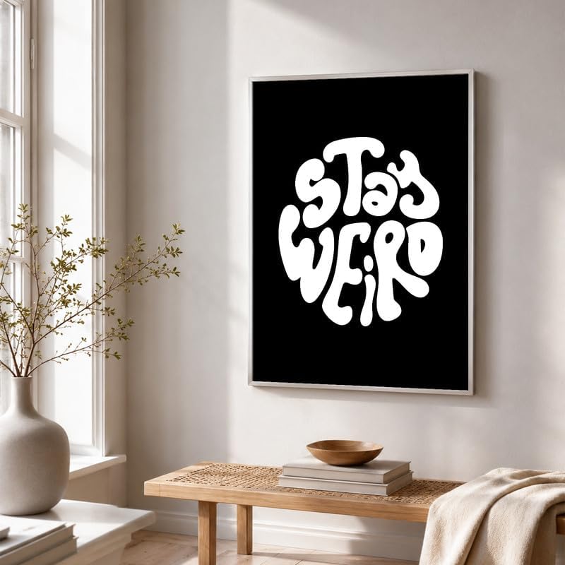 InkFlow Posters Stay Weird Canvas Poster - Image 4