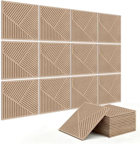BUBOS 6 PCS Art Sound Absorbing Panels 23.6x23.6" Decor Acoustic Wall Panel by BUBOS