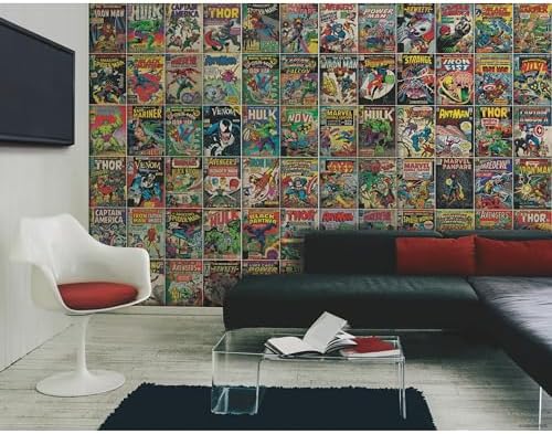 RoomMates Marvel Comic Cover Peel and Stick Wallpaper Mural, 10.5 ft x 6 ft - Image 4