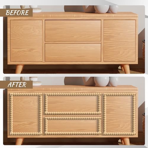 Leinuosen Flexible Bead Molding Trim Peel and Stick Wood 10ft /20 mm - Image 4