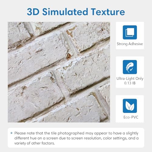 COMSTICKC 3D Faux Brick Wall Panels Peel and Stick - Image 5