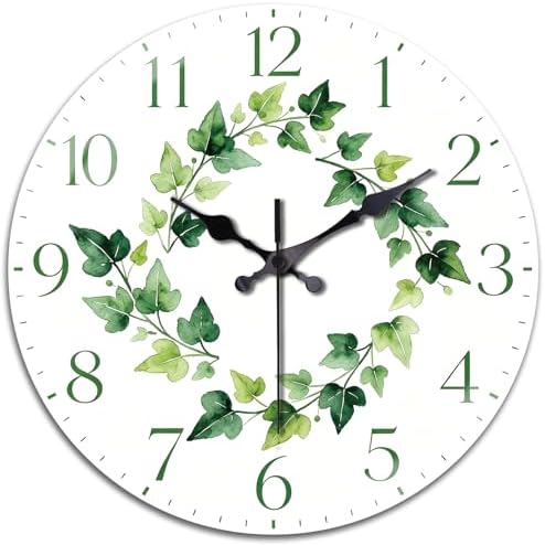 peacoblue Minimal Ivy Wall Clocks Battery Operated by PEACOBLUE