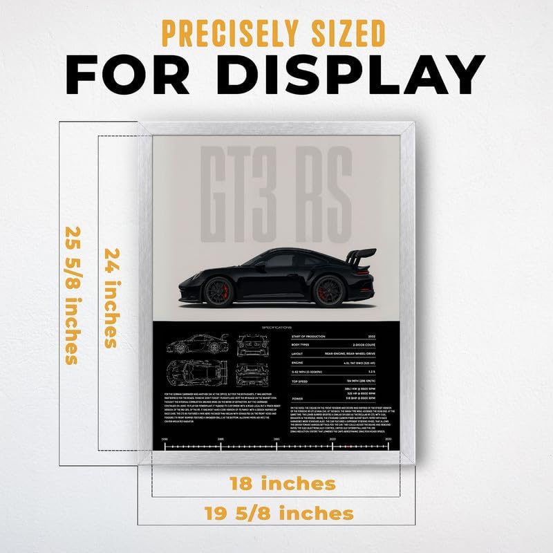 InkFlow Posters Vintage Racing Car Canvas Poster - Image 3