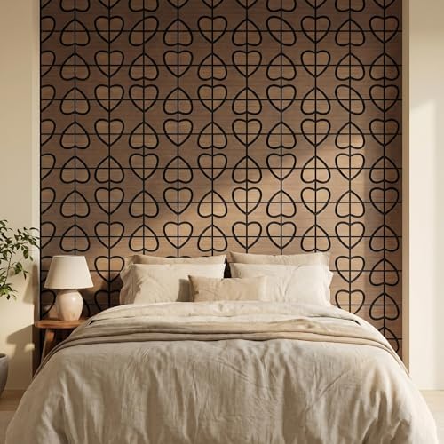 Wood Slat Panels, Bean & Heart Black Walnut - Image 2