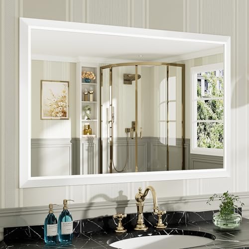 Briivue Bathroom Wall Mirror, 48x32 Inch by Briivuemodernmirrors