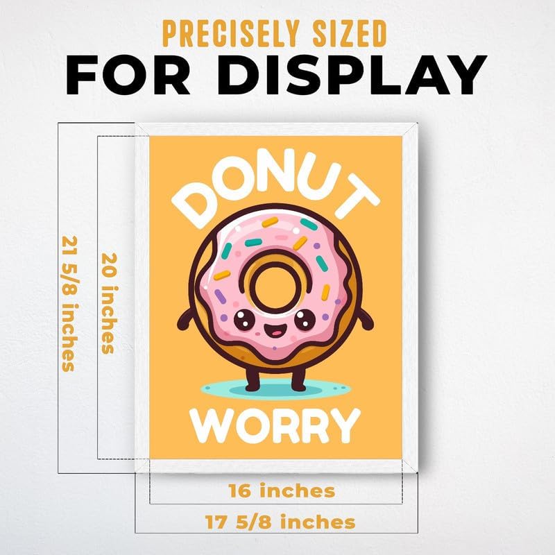 InkFlow Posters Donut Worry Canvas Poster - Image 3