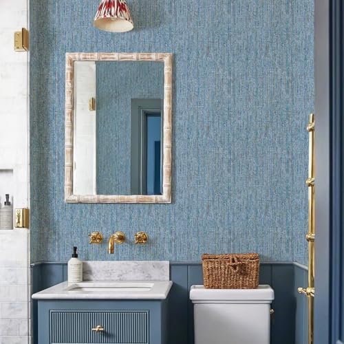 JiffDiff Woven Wallpaper Peel and Stick 17.3" x 800" Colorful Paint Grasscloth by wallpaper