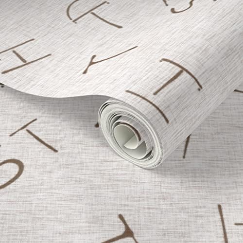 Spoonflower Soft Brown Cattle Peel and Stick Removable Wallpaper - Image 2