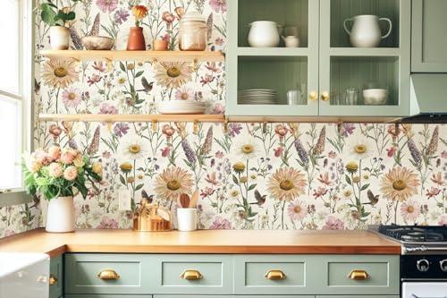 Livebor Floral Peel and Stick Wallpaper - Image 4