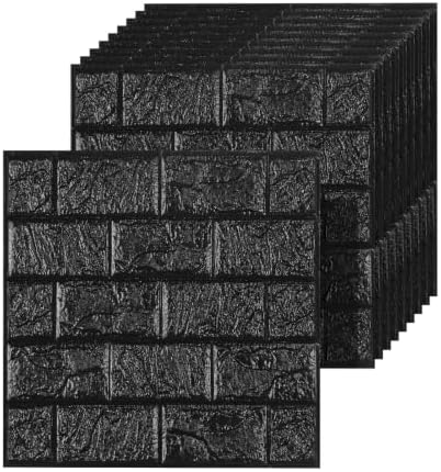 3D Wall Panels Peel and Stick Faux Foam Brick Wallpaper Covering by Umedol