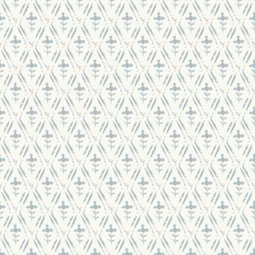 Heroad Blue Peel and Stick Wallpaper Farmhouse Tiny Floral Wall Paper by HeroadBrand