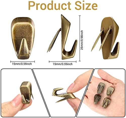 LEIFIDE 10 Pieces Cubicle Hooks Clips, 40 Lbs Picture Hangers - Image 2