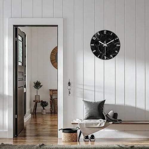 Glass Marble Wall Clocks Battery Operated 20 Inch - Image 2