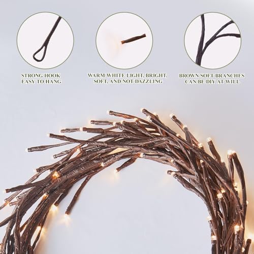 Enchanted 9.5ft 160LED Willow Vine Lights - Image 5
