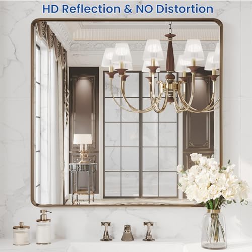 WEER Bronze Bathroom Vanity Mirror 36X36 Inch - Image 2
