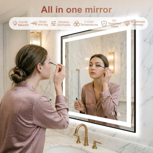 LED Bathroom Mirror with Lights - Image 2