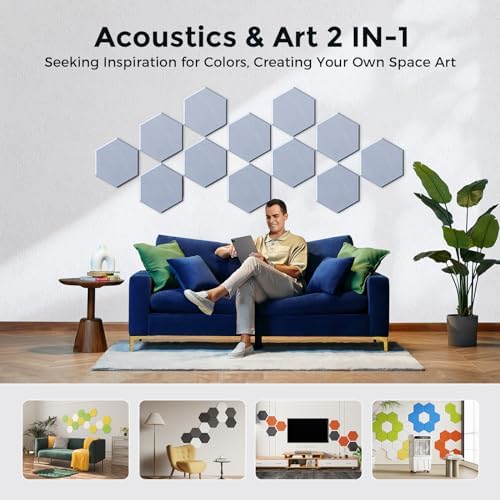 Self-Adhesive Acoustic Panels, 2nd Generation Sound Absorbing Panel, - Image 5