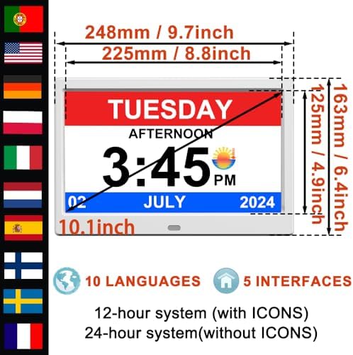 2026 Digital Clock Plug-in, Power Outage Memory, DST Display Time, and Year - Image 4