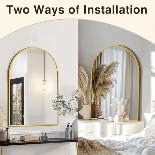 FICTOR 24" x 36" Arched Bathroom Vanity Mirror - Image 4