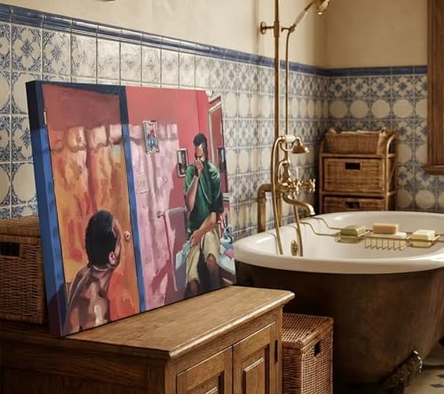 Funny Bathroom Canvas Wall Art Toilet Wall Decor Pictures Funny Bathroom Humour - Image 5