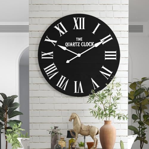 ARTPOWER 35.5” Extra Large Giant Farmhouse Wall Clock by PowerofArtBetterforLife