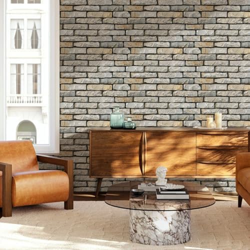 COMSTICKC 3D Faux Stone Wall Panels Peel and Stick - Image 6