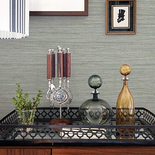 Scott Living 2964-25964 Barnaby Sage Faux Grasscloth Wallpaper - Image 2